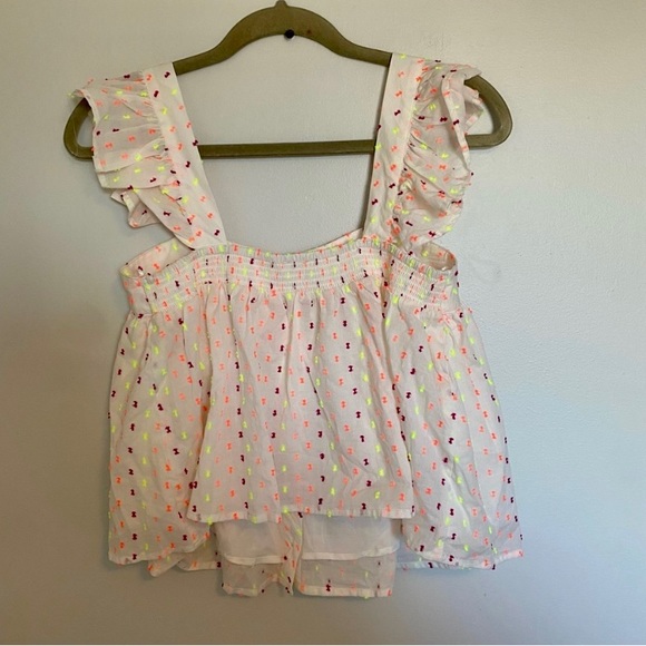 Mi Ami Ruffle Sleeve Double Lined Cream + Fluorescent
Blouse XS - Picture 3 of 4